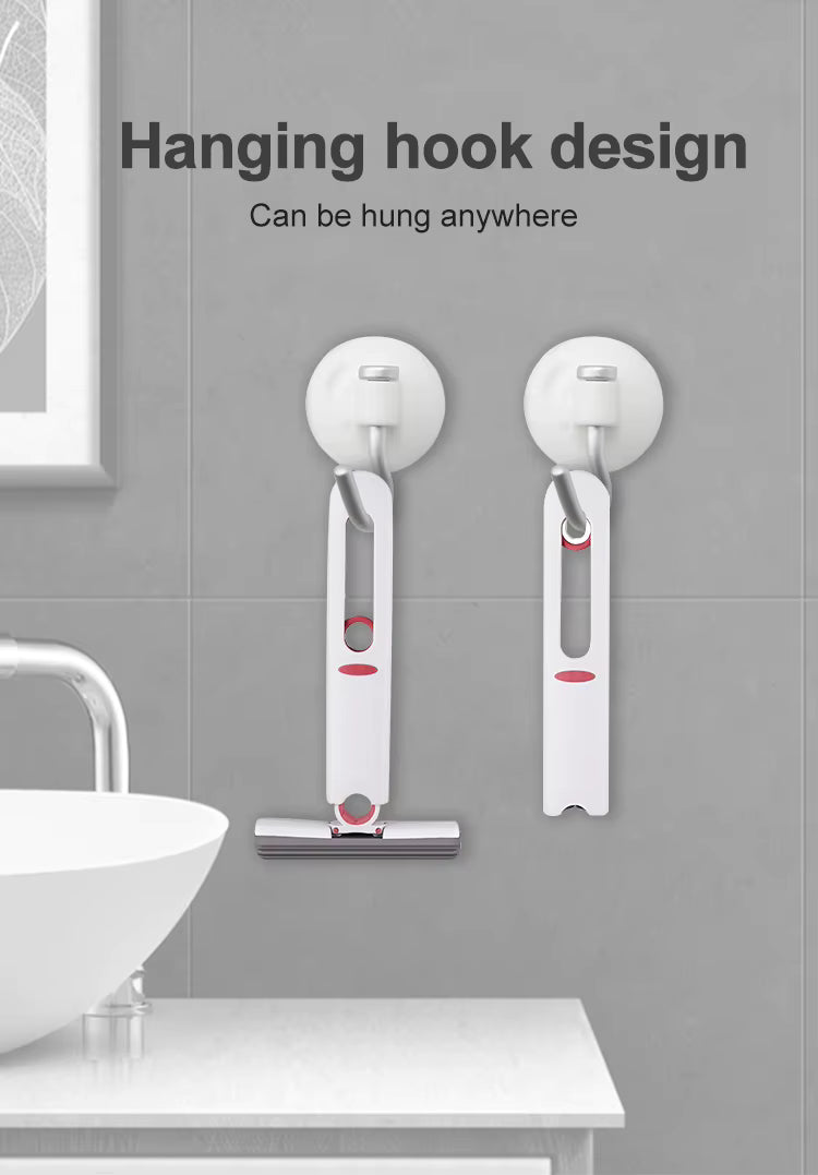 Portable Mini Self Squeeze Cleaning Mop Wet and Dry Use Sponge Mop for Bathroom, Kitchen, Desktop, Glass, Living Room, Car